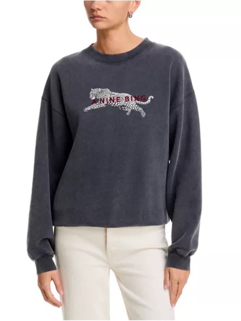 NWT Anine Bing Spencer 100%
Cotton Leopard Sweatshirt